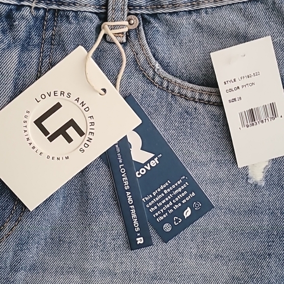 NWT LOVERS + FRIENDS Jack High Rise Cutoff Denim Shorts 28 - Picture 6 of 10